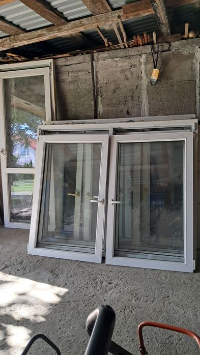 3szt okien + okno balkonowe