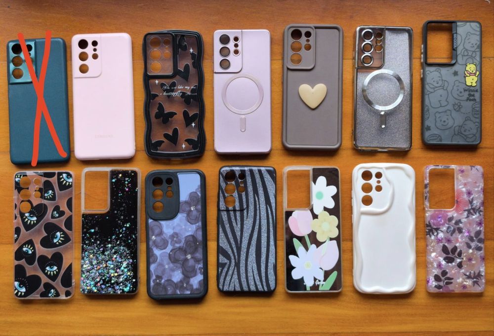 Várias capas Samsung S21 ultra