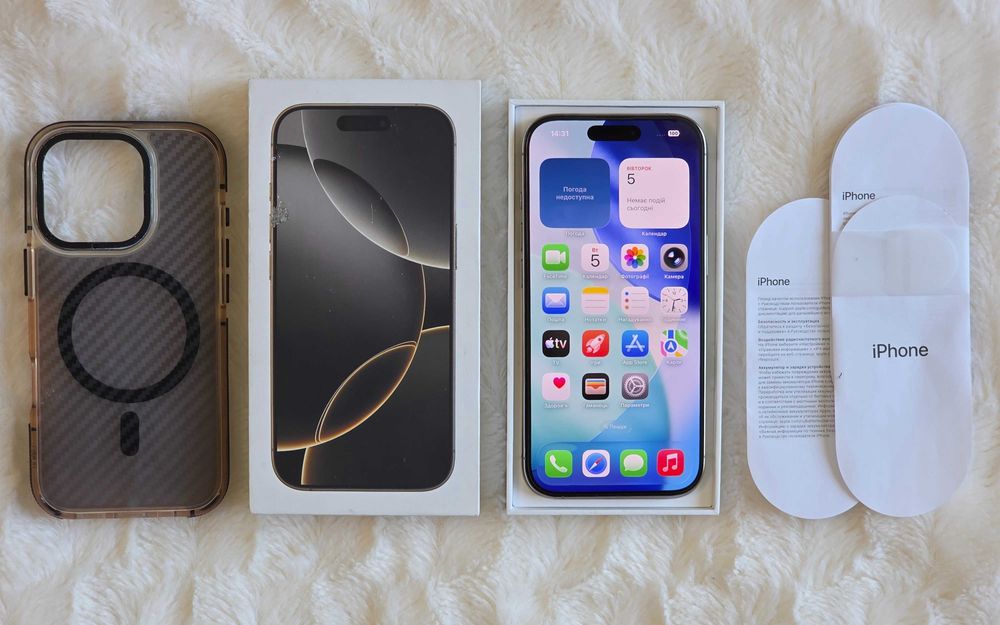 iPhone 16 Pro 256. Айфон 16 Про. Для Європи і для України. Фіз.сім. Оригінал!