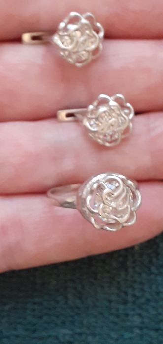 Серьги старинные с бирюзой  сережки серебро 875 звезда бирюза