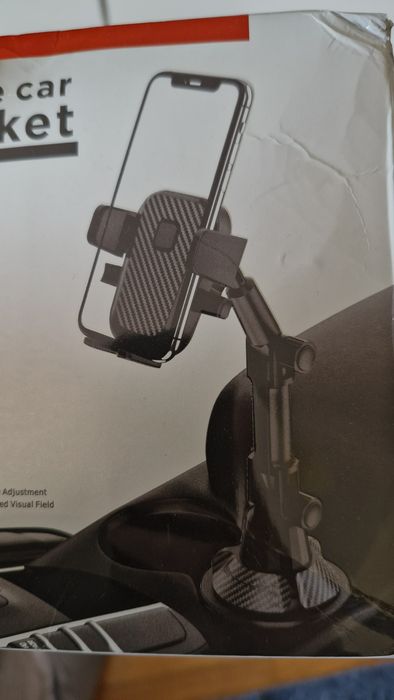 Suporte de smartphone para prender em local do copo ou cinzeiro auto
