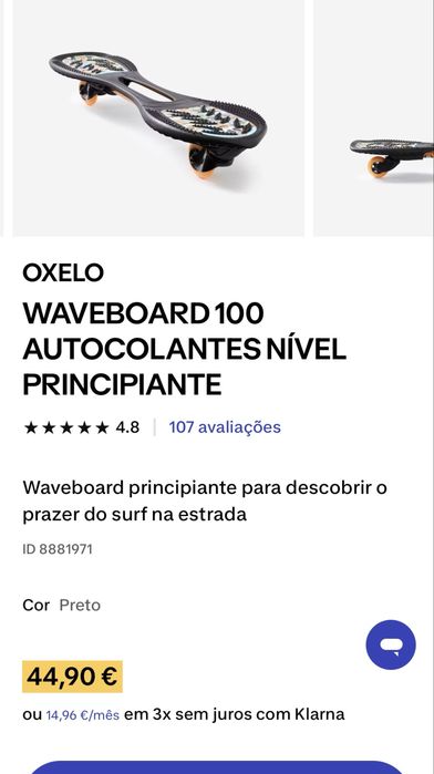 Waveboard Oxelo da Decathlon
