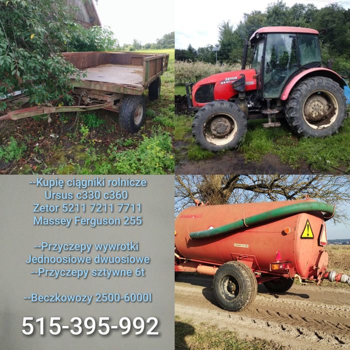 Skup ciągników maszyn rolniczych