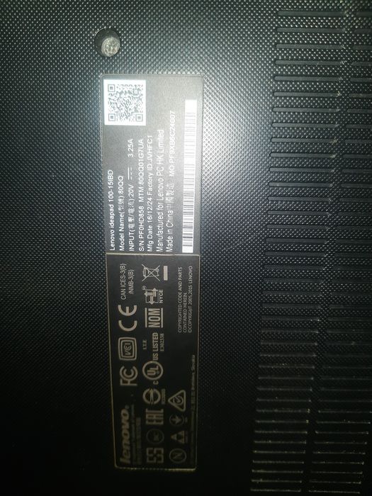 Продам ноутбук б/у Lenovo Ideapad 100-15IBD