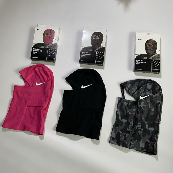 Балаклава Nike Ski mask чорна рожева камуфляж найк макса nike