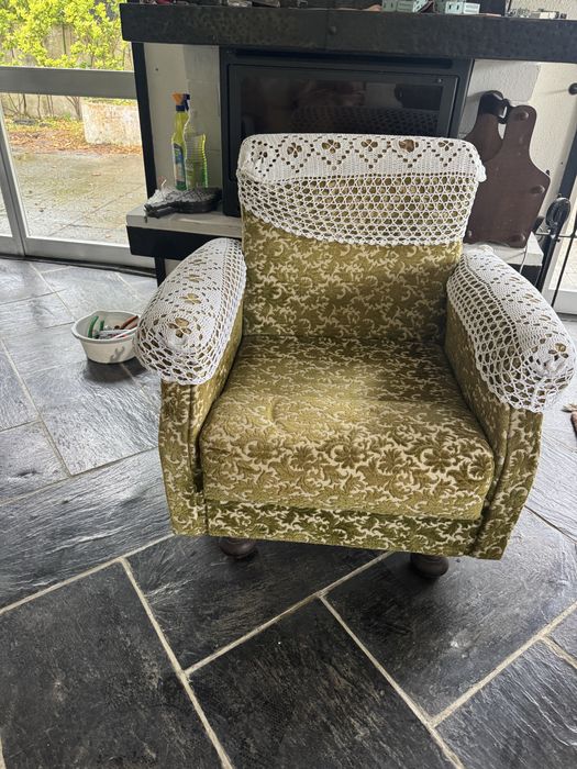 Conjunto de sofas verde
