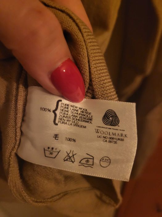 john smedley premium extra fine merino wool cienki sweter 38 M