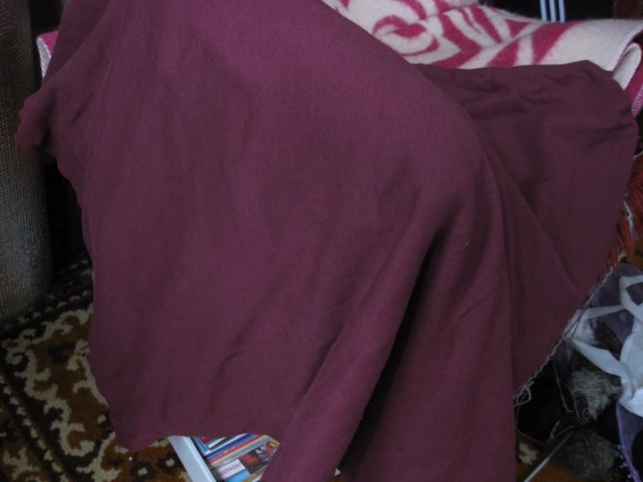 Бордовая трикотажная ткань "чулок", возможен ОБМЕН