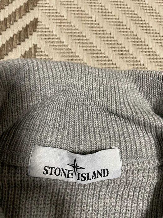 Кофта ХАЛФ ЗИП стон айленд  з патчем сіра NEW