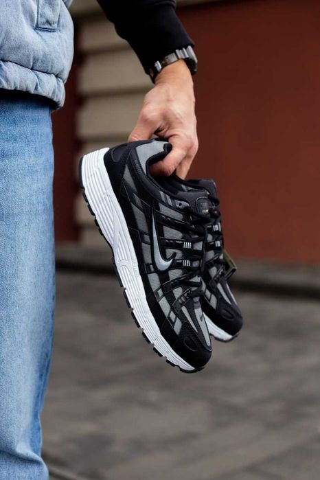 Мужские кроссовки Nike P-6000 "Black/Grey" Gore-Tex. Размеры 41-45