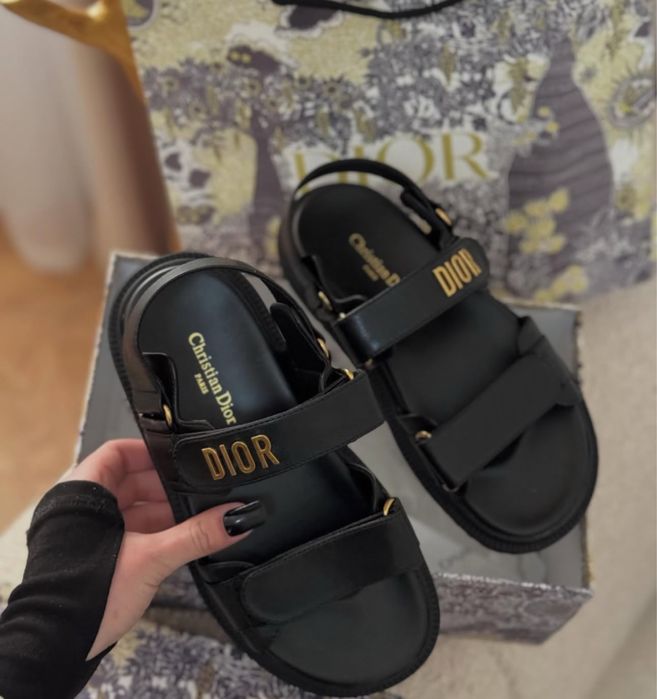 босоніжки діор чорні | 25.5 см