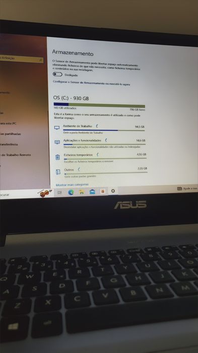 Computador portátil Asus F507MA C/Novo 1TB