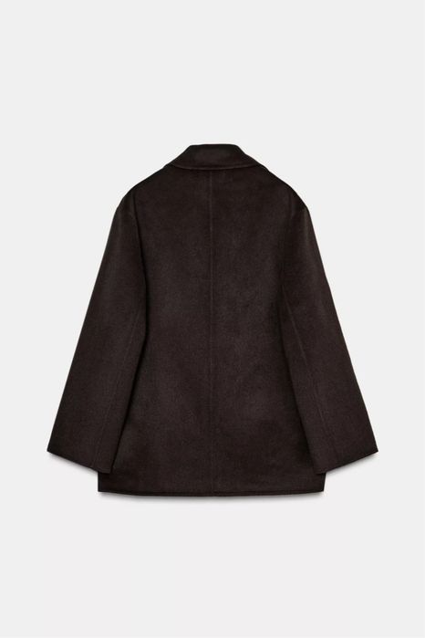 Піджак жакет пальто укорочене вовняне Zara