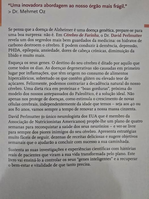 Cérebro de farinha de Dr. Daniel Perlemutter