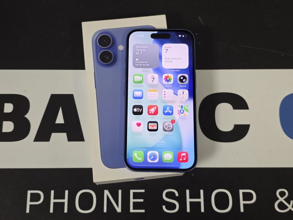 Sklep ladny Apple Iphone 16 128Gb ultramarine bateria 88%