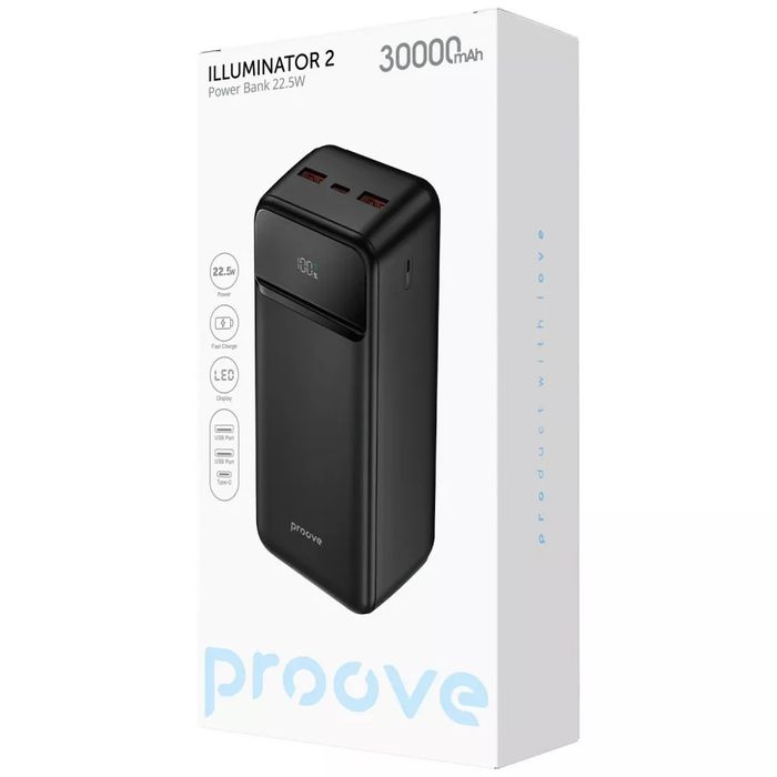 ПоверБанк Proove ILLUMINATOR 2 22.5W 30000mAh
