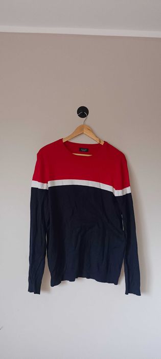 Sweter w paski z wiskozy ZARA S (small)