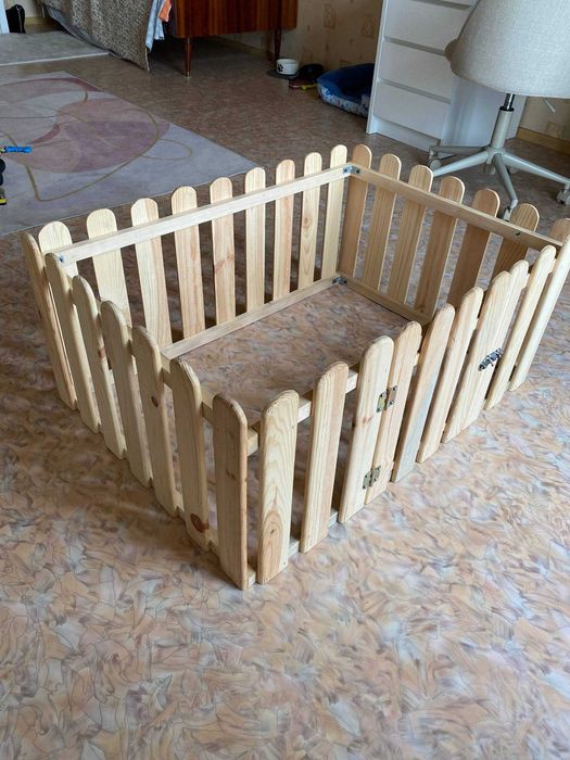 Манеж, вольєр, загін, клітка для собаки, щенка, кота, кролика — дерев'яний, б/в