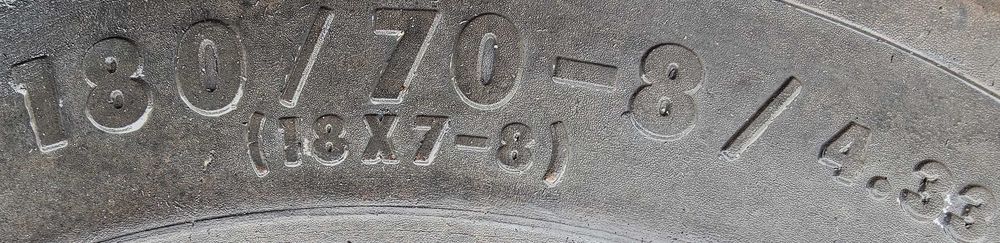 Koło kompletne 180/70-8 ; 18x7-8 Continental PEŁNE SIT CLICK *S