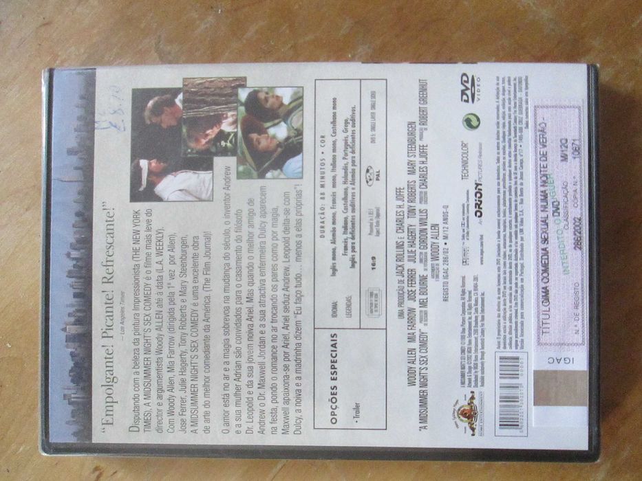 Comédia Sexual Numa Noite de Verão, Woody Allen, J Ferrer, Mia Farrow