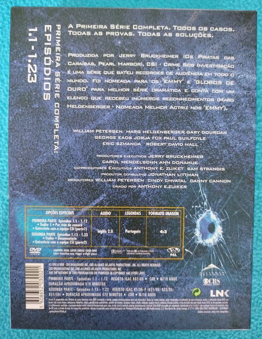 CSI Séries 1 e 2 em DVD
