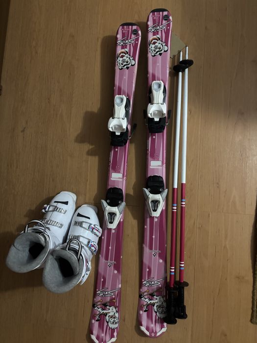 Narty 110 + buty 21.5 + kijki 90
