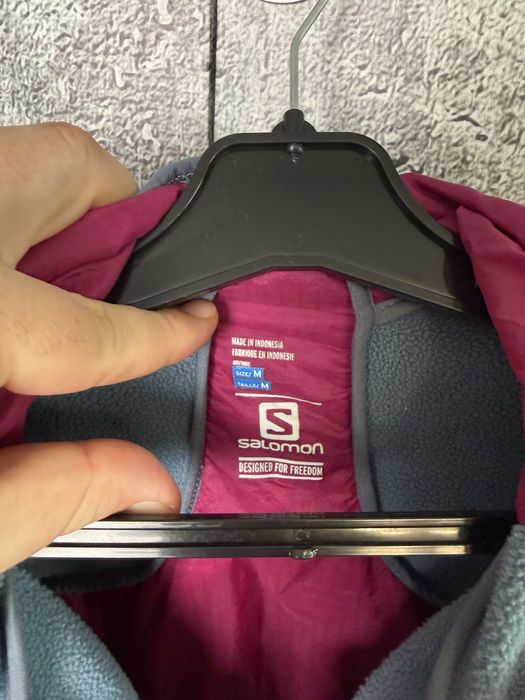 (Розмір M) Жіноча гібридна трекінгова куртка Salomon LAB Polartec Pertex Microlight