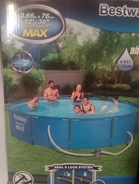 Bestway basen ogrodowy  366cm gratis podkłady niebieskie