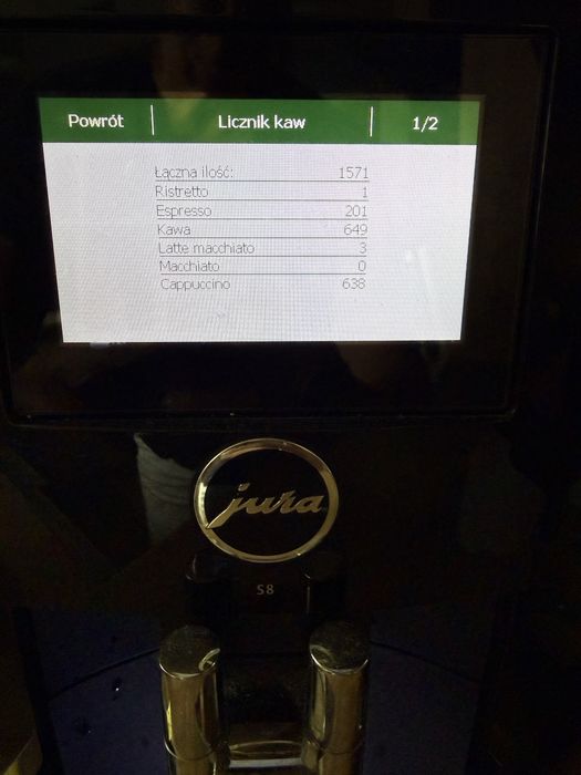Jura S8 ekspress 1570 kaw zrobionych