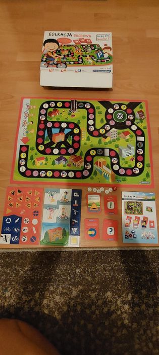 Edukacja drogowa  gra planszowa Clementoni