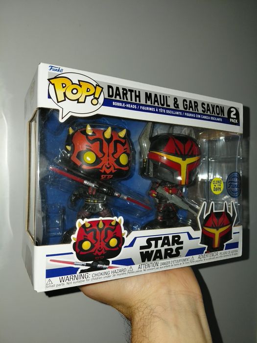 Funko Pop Star Wars Darth Maul & Gar Saxon 2 Pack Glow Targe | Meses sin interés