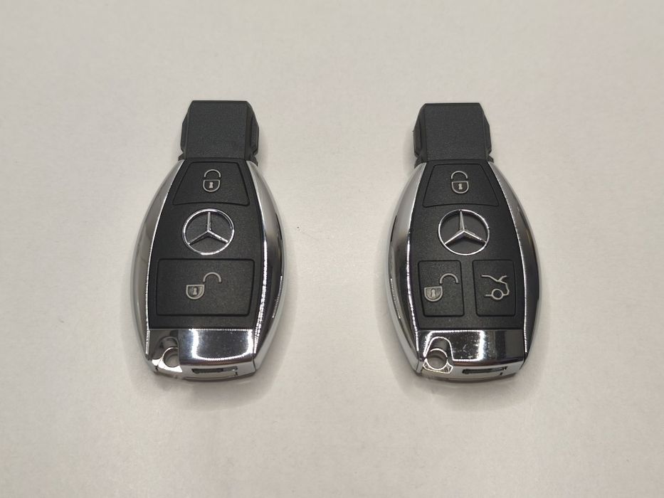 Carcaça Chave Comando Mercedes Benz W204 W212 W176 W246 W207 W218 C E A B CLA CLS GLK 2 3 Botões Cromada Capa Novo