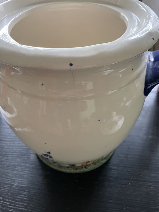 Duży ceramiczny pojemnik na czosnek 5 litrów