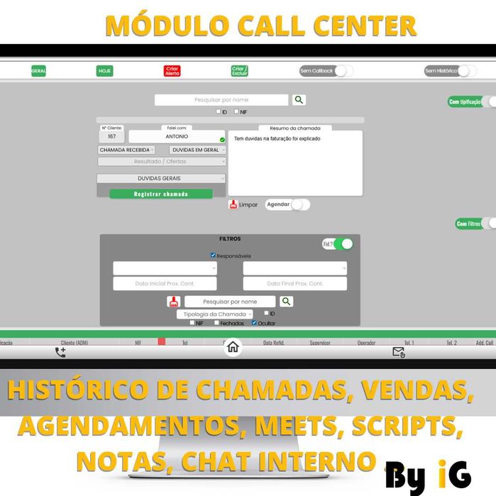 Software By iG - Aplicação + CRM + ERP  Gestão para Empresas Low Cost