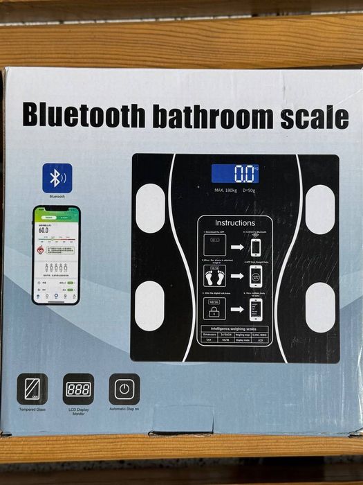 Напольные умные фитнес весы Scale one A-8003 до 180 кг платформенные