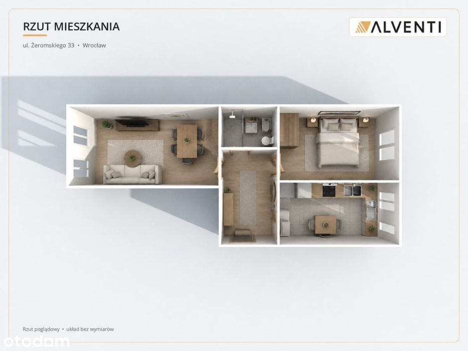 62,79 m2 w kamienicy | Ołbin | 2 pokoje