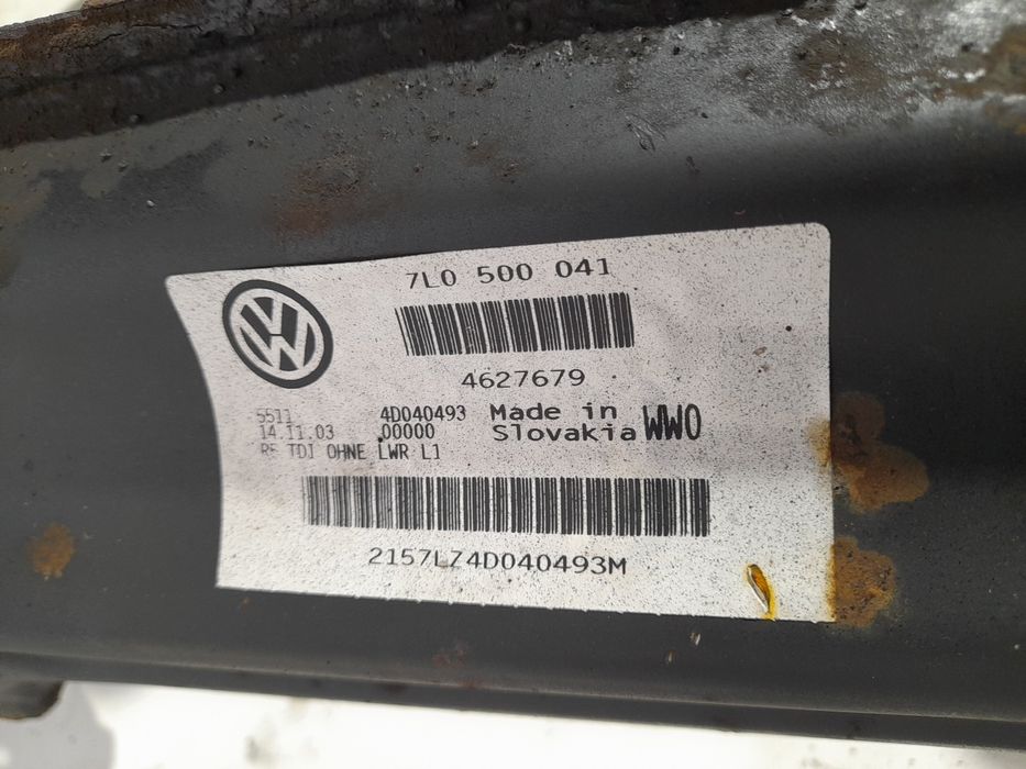 Charriot trás VOLKSWAGEN Touareg (7L)