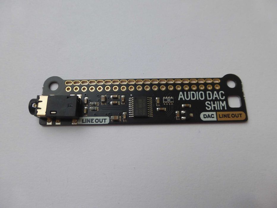 Pimoroni PIM542 Audio DAC SHIM - moduł DAC PCM5100A do Raspberry Pi - I2S wyjście liniowe audio