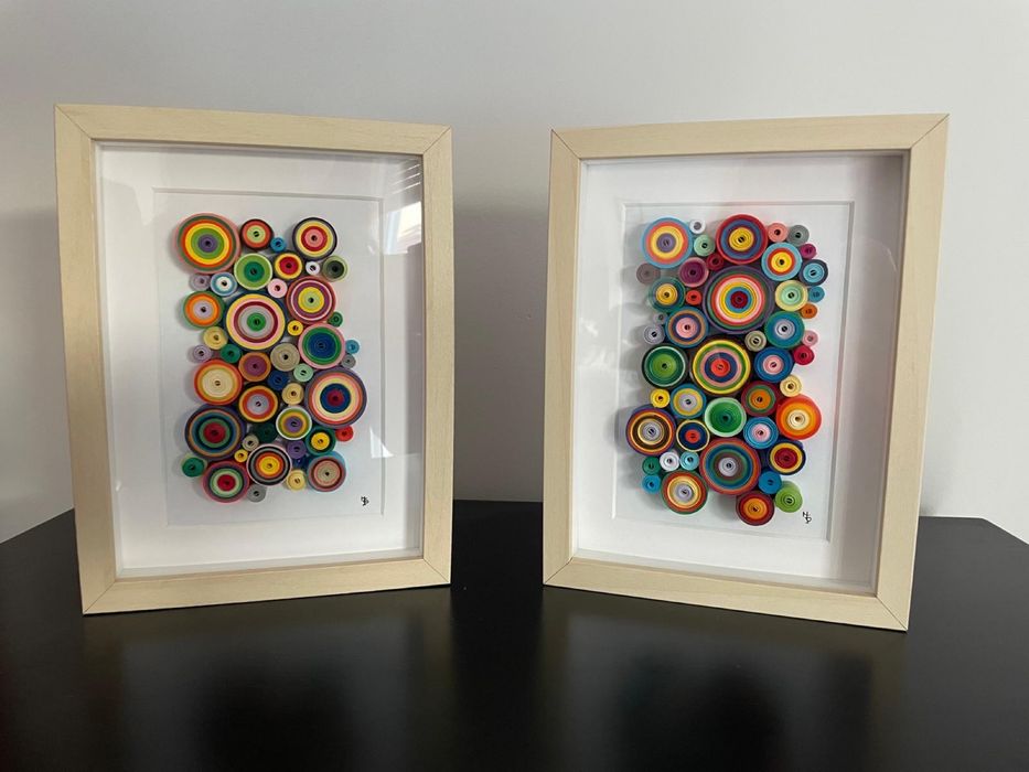 Quadros feitos com quilling