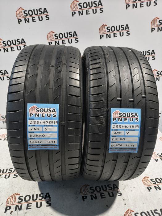 2 pneus semi novos 255-40R19 kumho - Oferta dos Portes