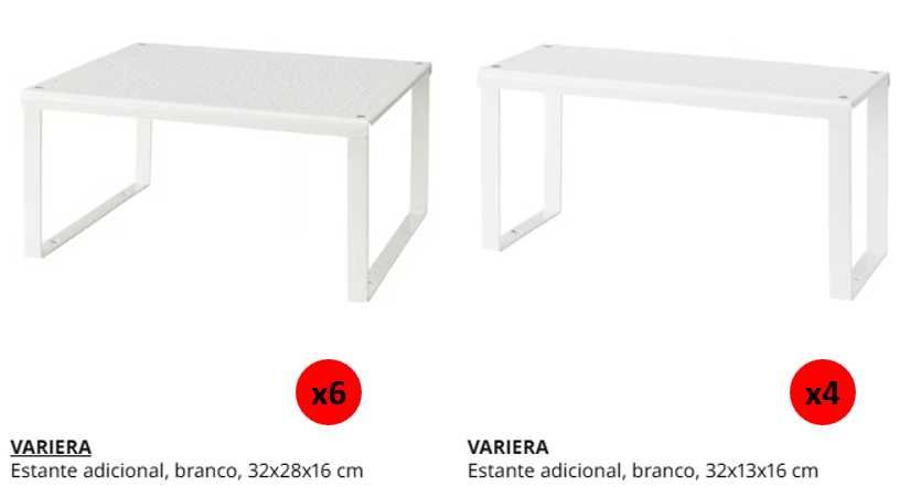 Estante divisória VARIERA IKEA