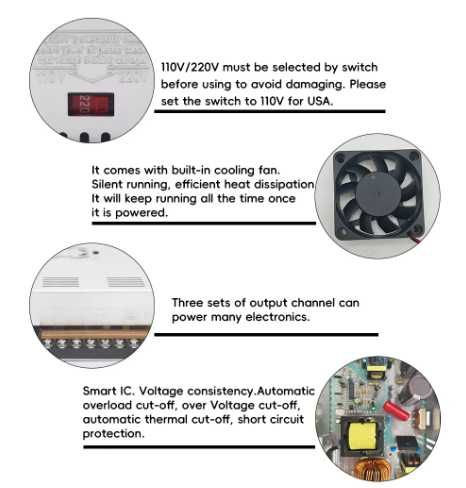 Fonte de alimentação 12v 66A 800w