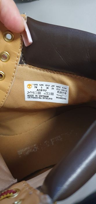 Botki trapery ze skory naturalnej Timberland 38