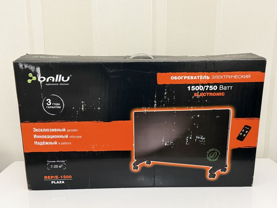 Електричний конвекторний обігрівач Ballu BEP/E-1500 з пультом