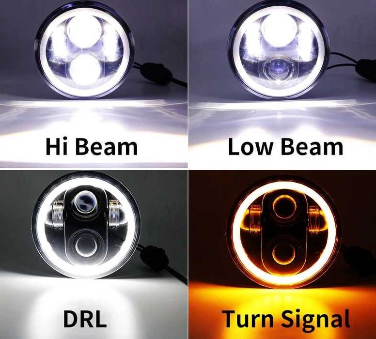 ФАРА  LED 5,75" H4 Альфа Дельта Ява ІЖ ИЖ  ВАЗ-2106