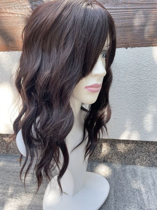 Brązowa krótka peruka krótkie brązowe włosy kręcone karnawał bal NOWA