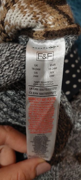 Sweter ciepły Mikołaj Święta  92 bliźniaki