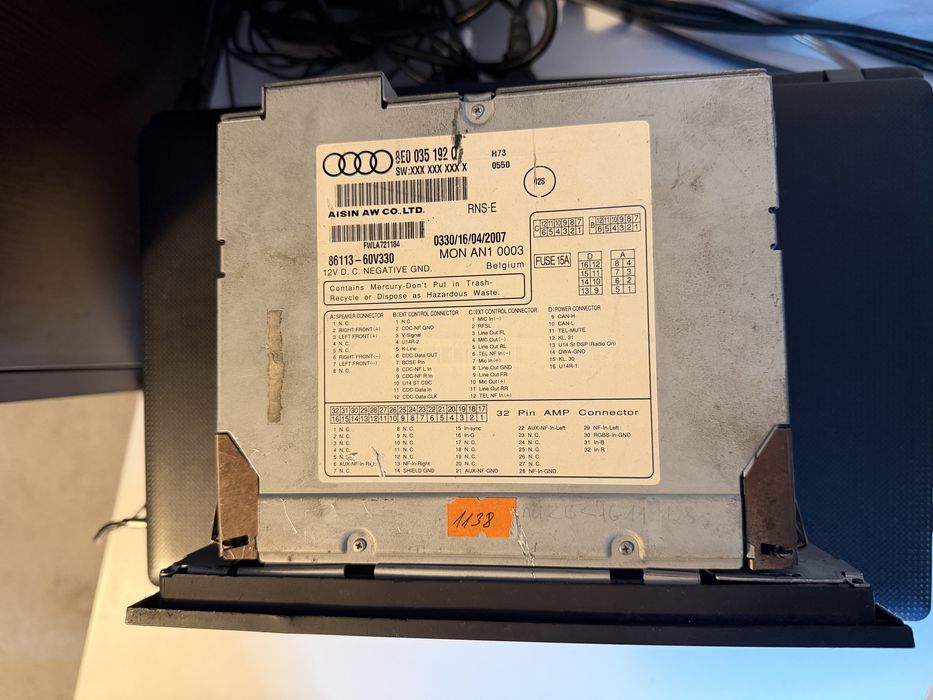 Rns-e radio audi a4 b6 b7