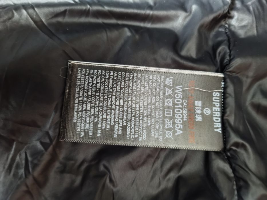 Ciepła kurtka zimowa Superdry Everest Bomber r. M/L (UK 12)
