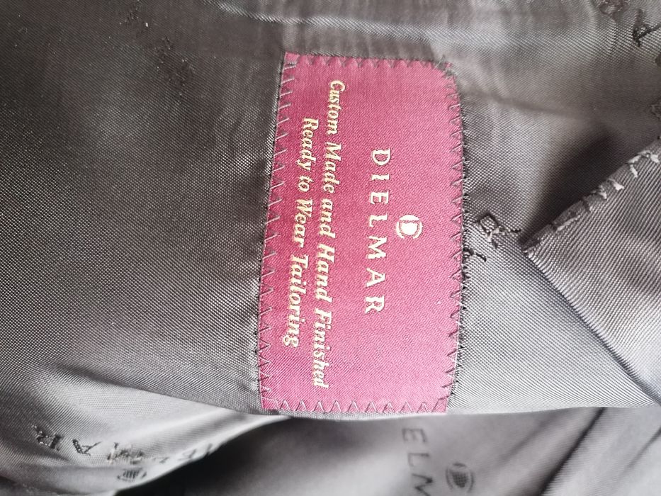 Blazer de homem cinzento às riscas, Dielmar, t50
